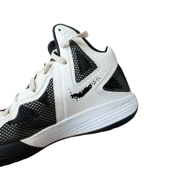 Nike Zoom Hyperfuse 2011 Sneaker Shoe Mens Size 12 White Black Basketball - Picture 6 of 9